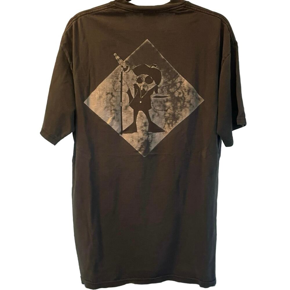 Vintage 90s Beatnik Spoken Word Beat Poetry Double Sided Shirt Adult Large